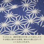 画像をギャラリービューアに読み込む, 暖簾 麻の葉模様 藍染
