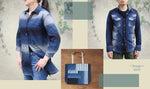 画像をギャラリービューアに読み込む, 【藍染生地 中薄地】Indigo textile Gradation
